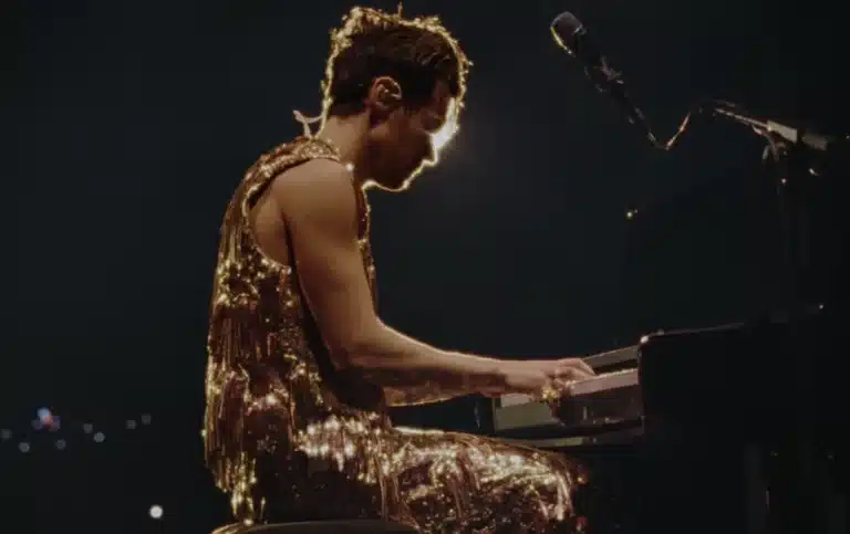 Harry Styles performs Forever Forever on piano in an emotional Love On Tour video
