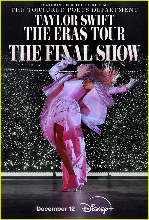 Taylor Swift performing during The Eras Tour Final Show concert film