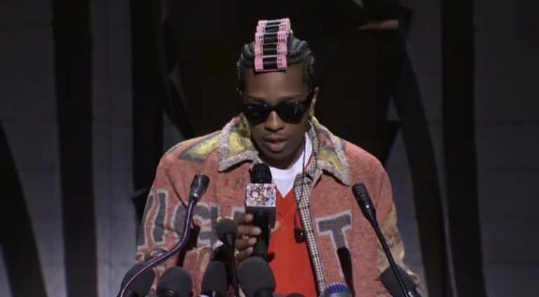 A$AP Rocky performing songs from Don’t Be Dumb on Saturday Night Live
