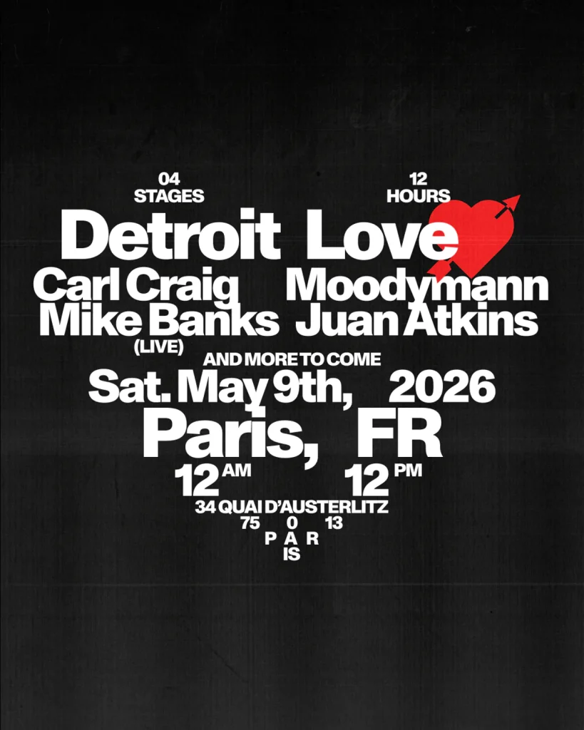 Detroit Love Returns to FVTVR Paris: A 12-Hour Techno Journey