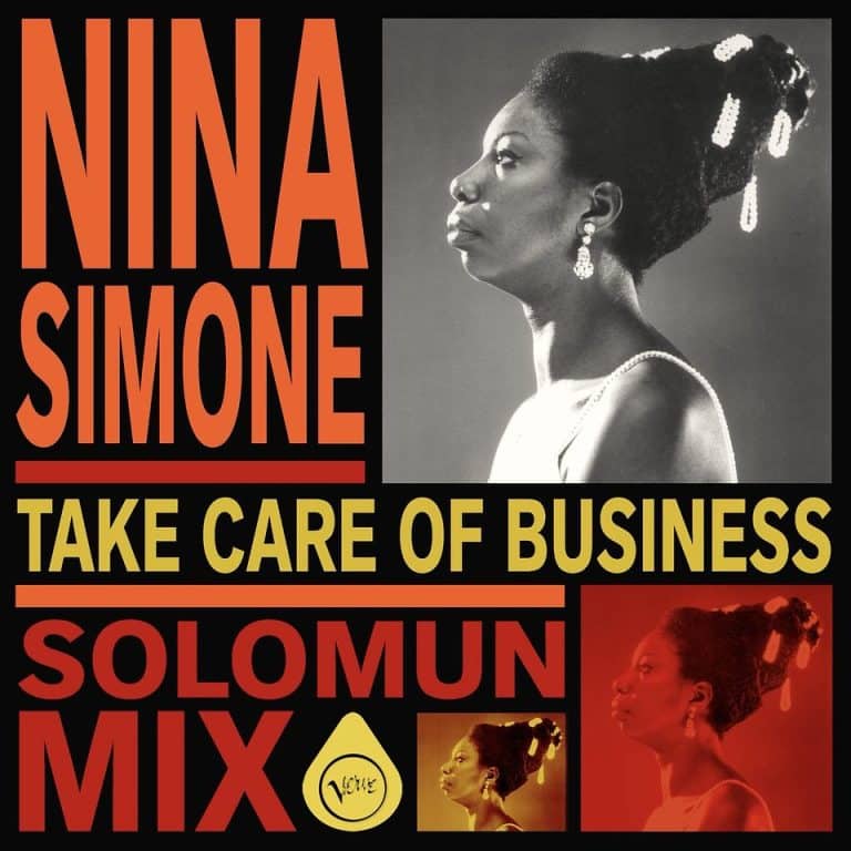 Close-up of the Verve Records vinyl sleeve for the Solomun Nina Simone remix of Take Care Of Business.