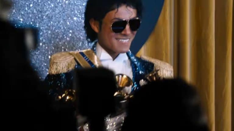 Jaafar Jackson portraying Michael Jackson in Antoine Fuqua’s biopic Michael