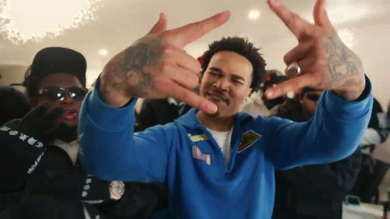 Cash Cobain performing in the official Wish music video during a Slizzy ski trip