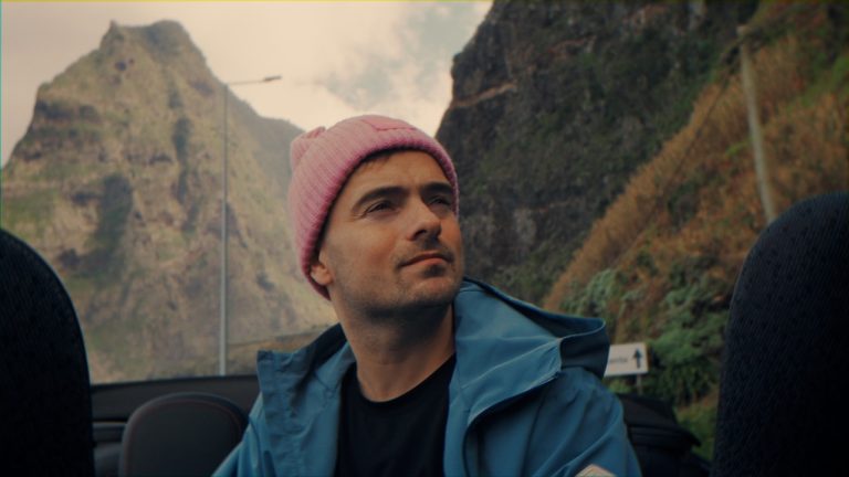Behind-the-scenes still from the Catharina music video featuring Martin Garrix in Portugal, reflecting the personal themes of his 2026 album.