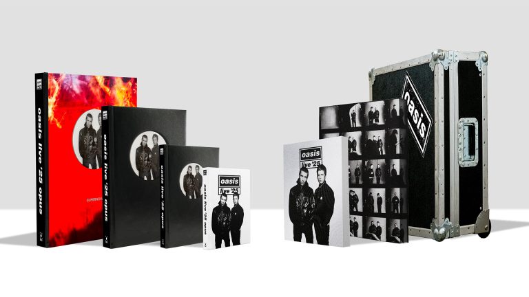 The limited Supernova Edition of the Oasis Opus book housed in a professional flight case with signed silver gelatin prints.