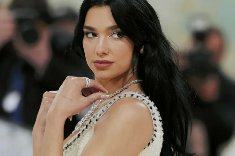 Close-up of Dua Lipa