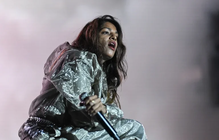alternative artist M.I.A. performing